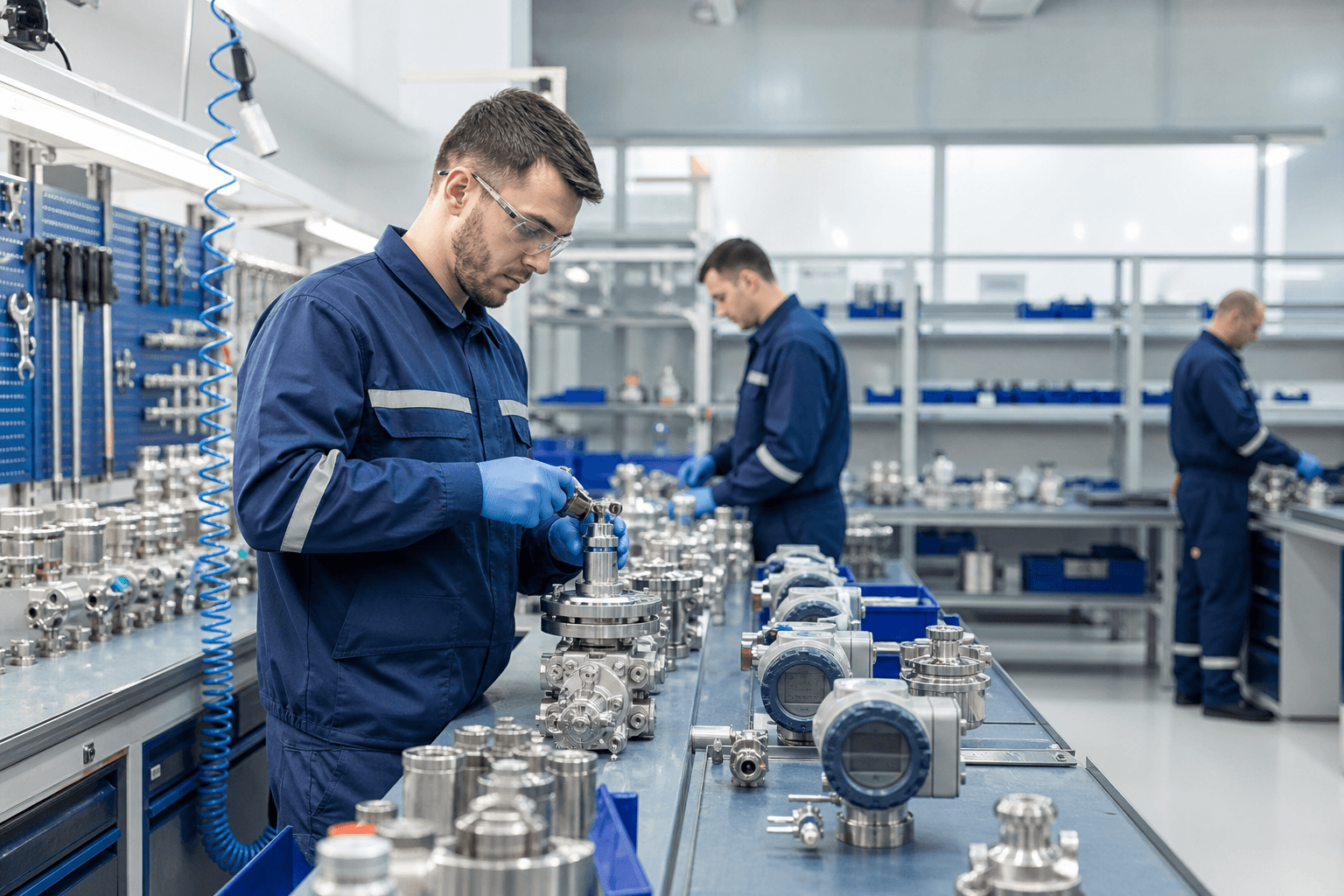 Manufacturing workshop scene